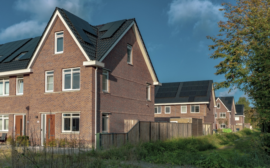 nieuwbouwwoning met zonnepanelen